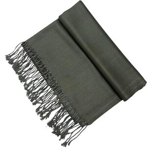 Army Green Solid Colored Pashmina/ Scarf